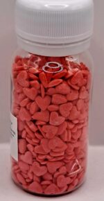 Perle comestibile, inima rosie,confeti, 40 gr