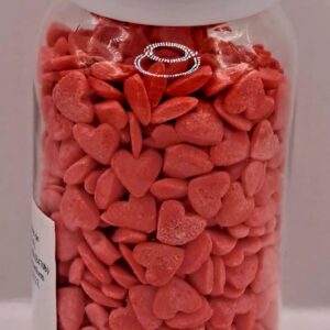 Perle comestibile, inima rosie,confeti, 40 gr