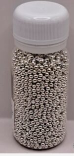 Perle comestibile, Argintiu, 2 mm, 40 gr