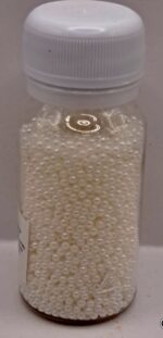 Perle comestibile, Alb , 2 mm, 40 gr