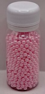 Perle comestibile, Roz deschis, 3 mm, 40 gr