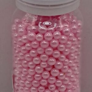 Perle comestibile, Roz deschis, 3 mm, 40 gr