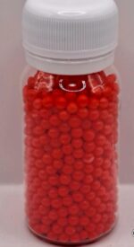 Perle comestibile, Rosu , 3 mm, 40 gr