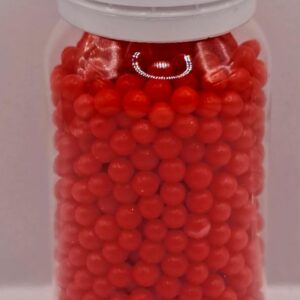 Perle comestibile, Rosu , 3 mm, 40 gr