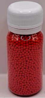 Perle comestibile, Rosu , 2 mm, 40 gr