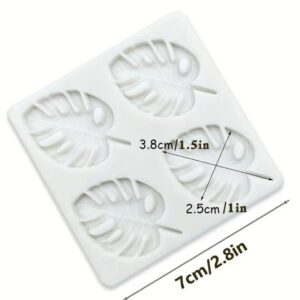 Mulaj din silicon frunze 4 buc, 3,8 cm