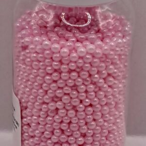 Perle comestibile, Roz deschis, 2 mm, 40 gr