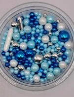 Perle comestibile, Albastru mixt, sidef, 50 gr