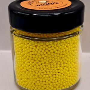 Perle comestibile, galben, 2 mm, 100 gr