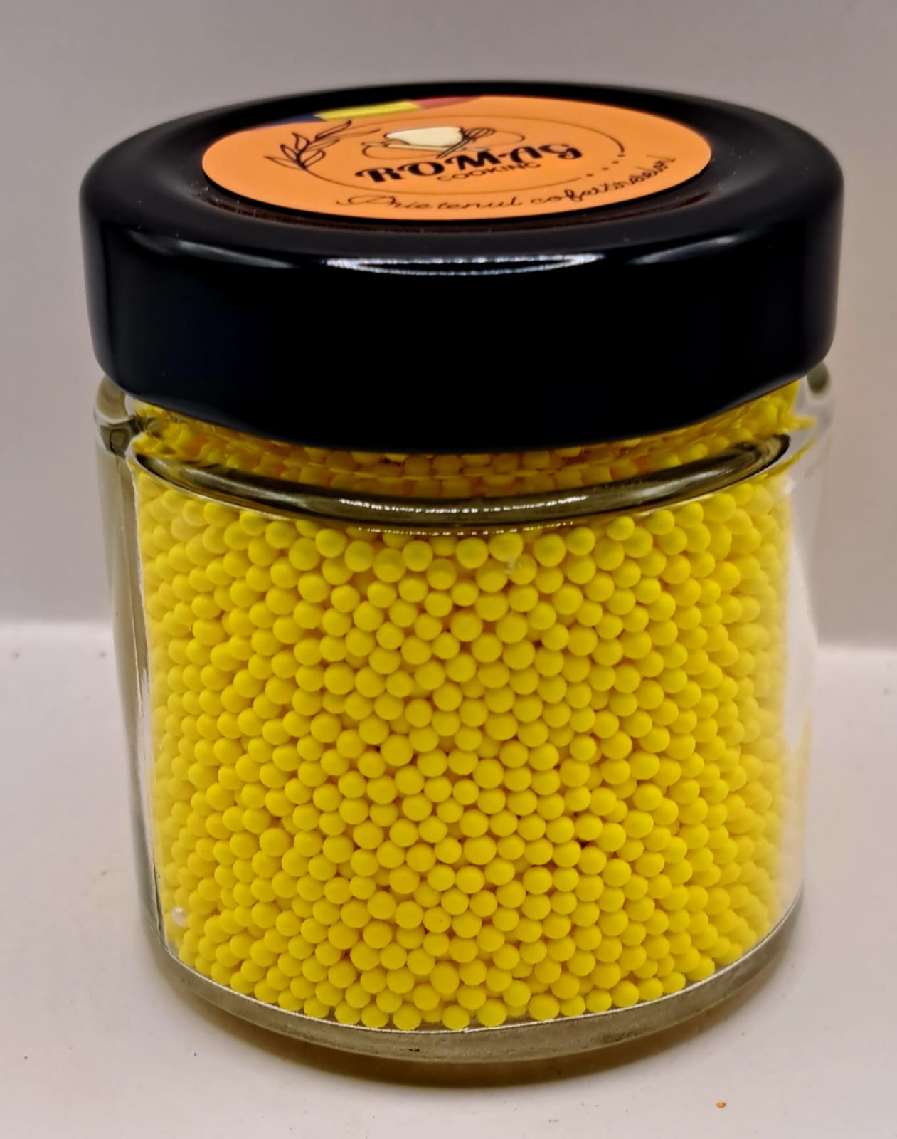 Perle comestibile, galben, 2 mm, 100 gr