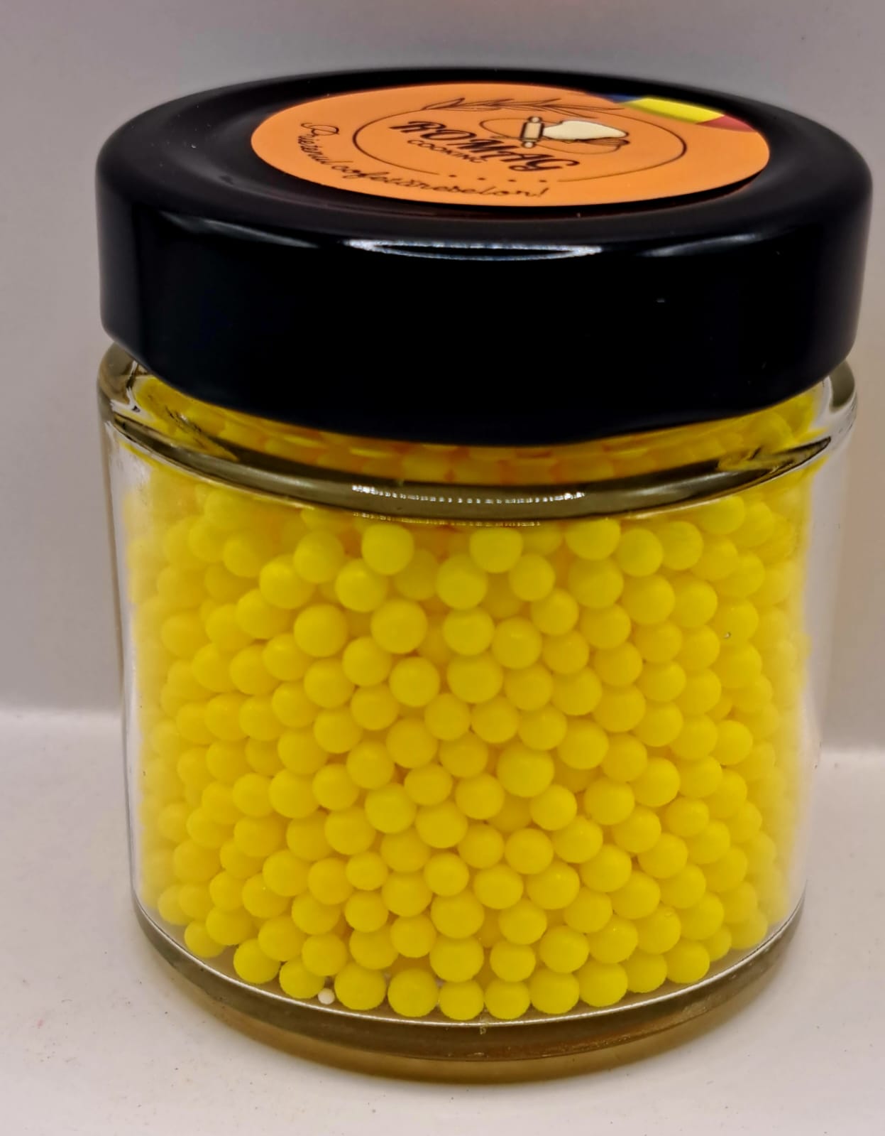 Perle comestibile, galben, 3 mm, 100 gr