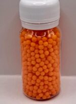 Perle comestibile, portocaliu, 3 mm, 40 gr