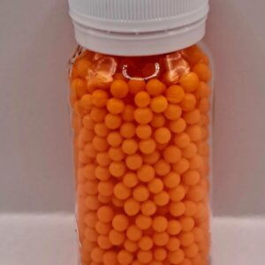 Perle comestibile, portocaliu, 3 mm, 40 gr