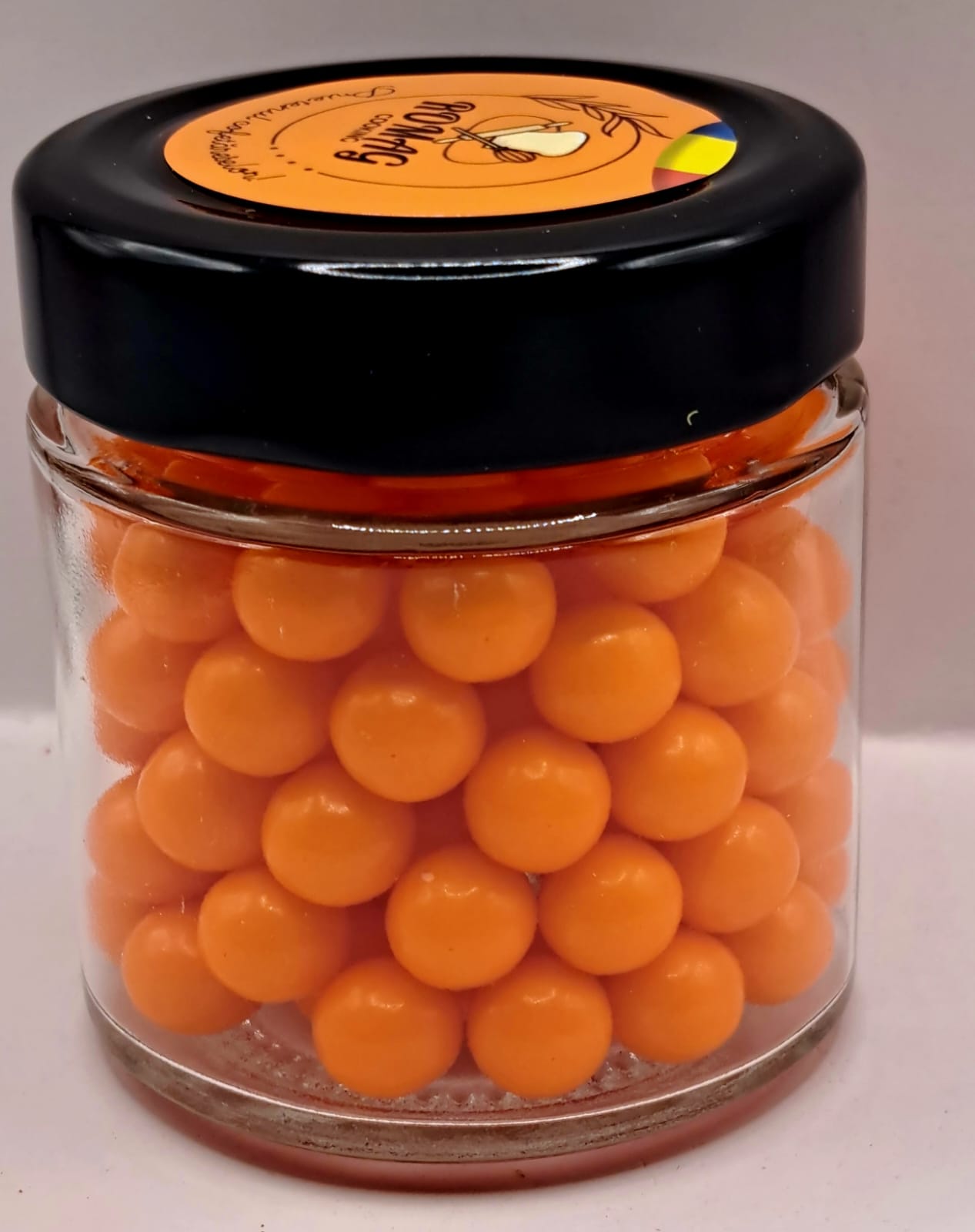 Perle comestibile, Portocaliu, 10 mm, 100 gr