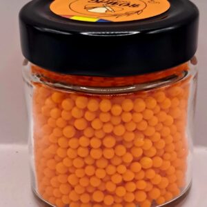Perle comestibile, Portocaliu 3 mm, 100 gr