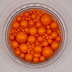 Perle comestibile, portocaliu mixt, 50 gr