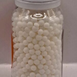 Perle comestibile, Alb mat, 3 mm 40 gr