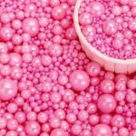 Perle comestibile, Mix, Roz fucsia, 50 gr