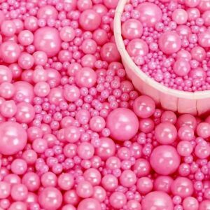 Perle comestibile, Mix Roz fucsia, 90 gr