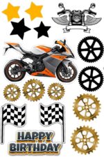 Vafe comestibile, tematica motor, roti