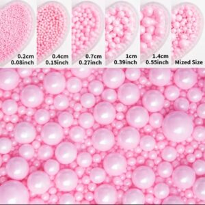 Perle comestibile, roz , 300 gr, 6 recipiente mixt