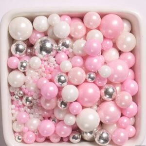 Perle comestibile, roz, alb, argintiu, 50 gr