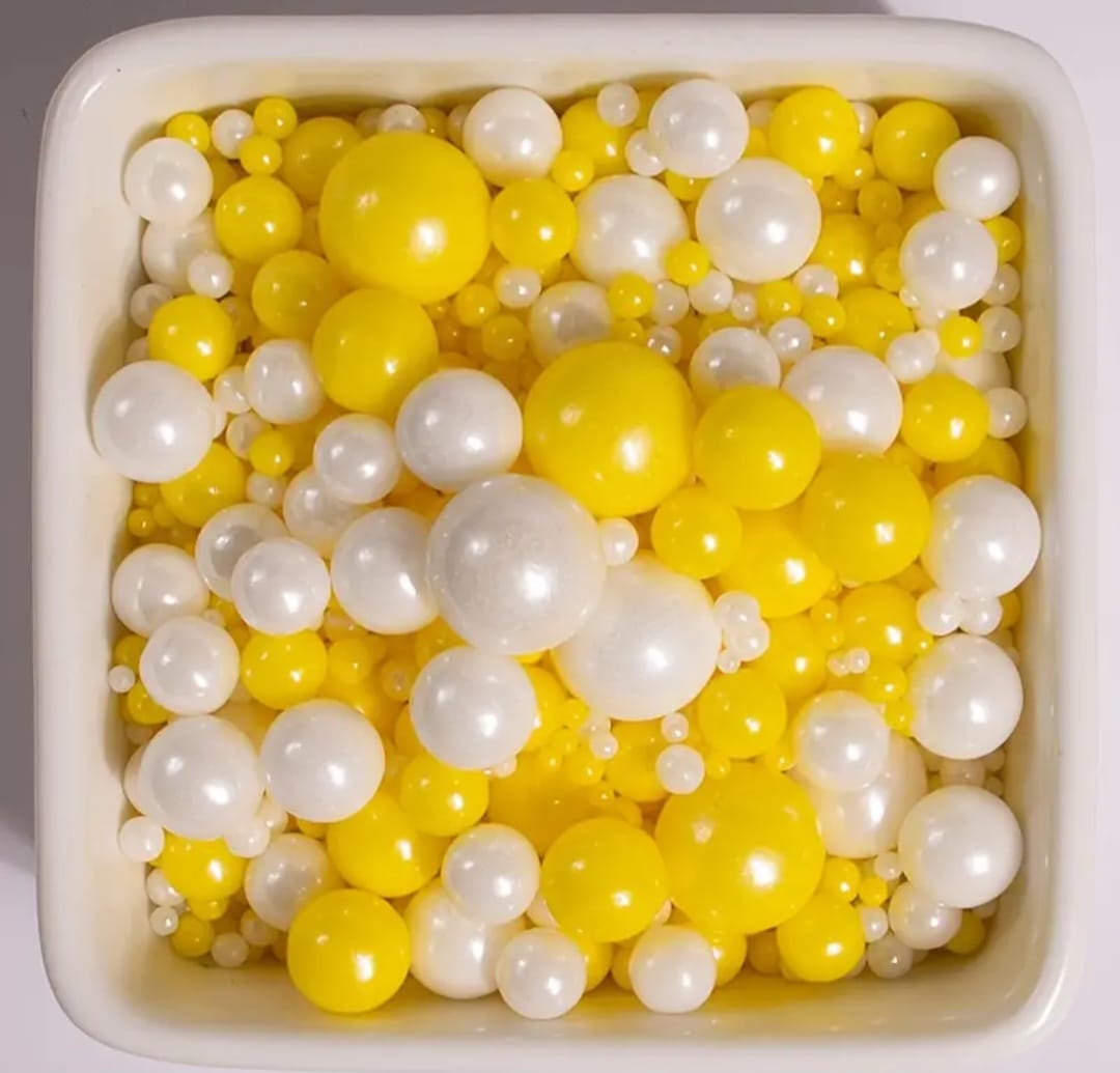 Perle comestibile, Alb-Galben, 50 gr