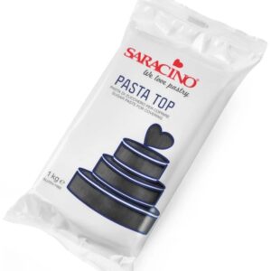 Pasta de zahar pentru acoperire si modelaj,Saracino Top, Negru, 1 Kg