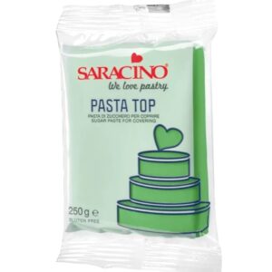 Pasta de zahar, Top pentru acoperire , 1 KG, verde Saracino
