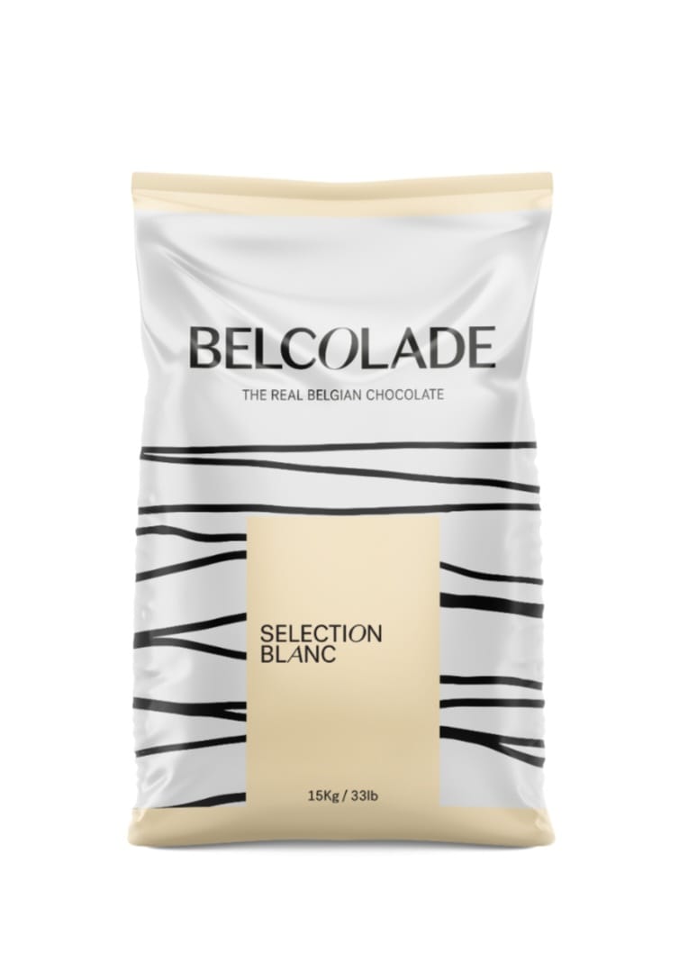 Ciocolata belgiana, Belcolade, Alba, 400 gr(vrac) - imagine 2