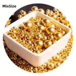 Perle comestibile, Auriu Mix, 20 gr