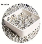 Perle comestibile, Argintiu Mix, 250 gr