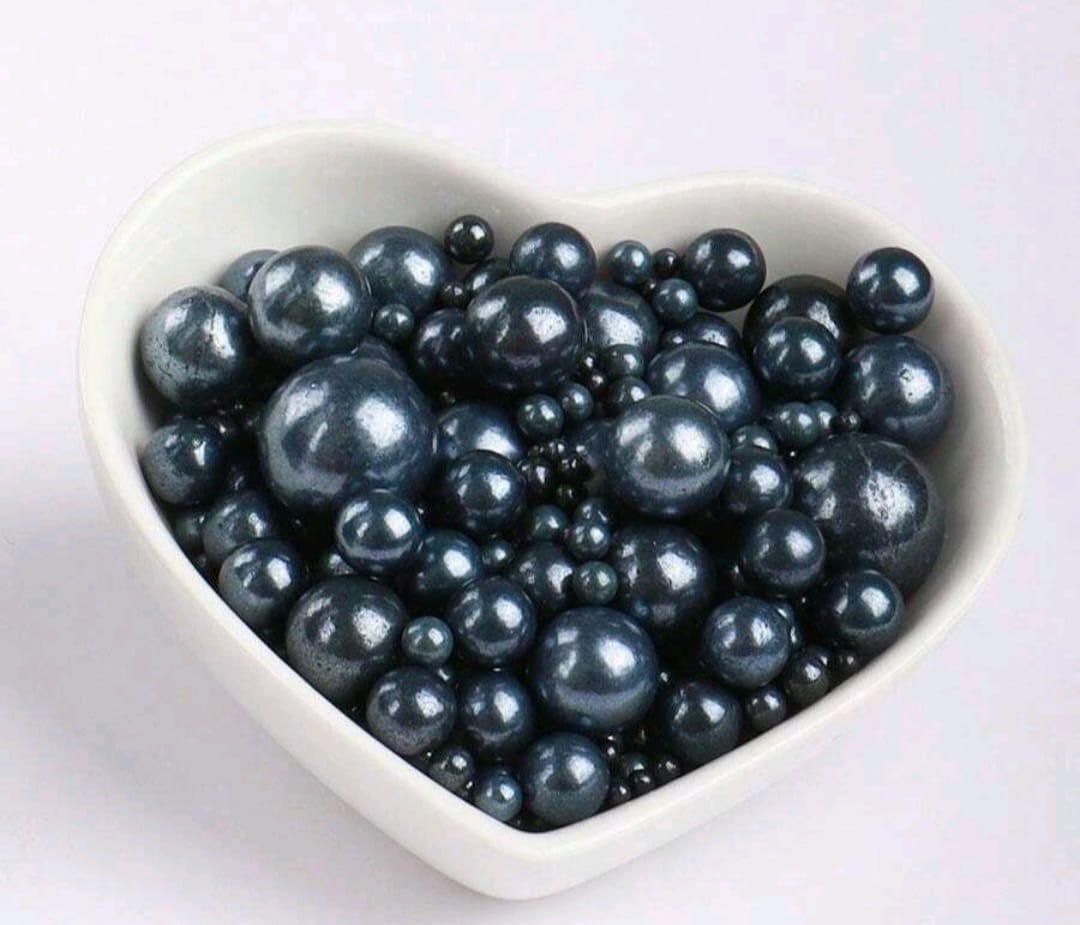 Perle comestibile, Negru, Mix,90 GR