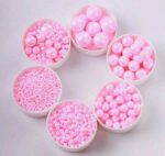 Perle comestibile, roz , 180 gr, 6 recipiente mixt