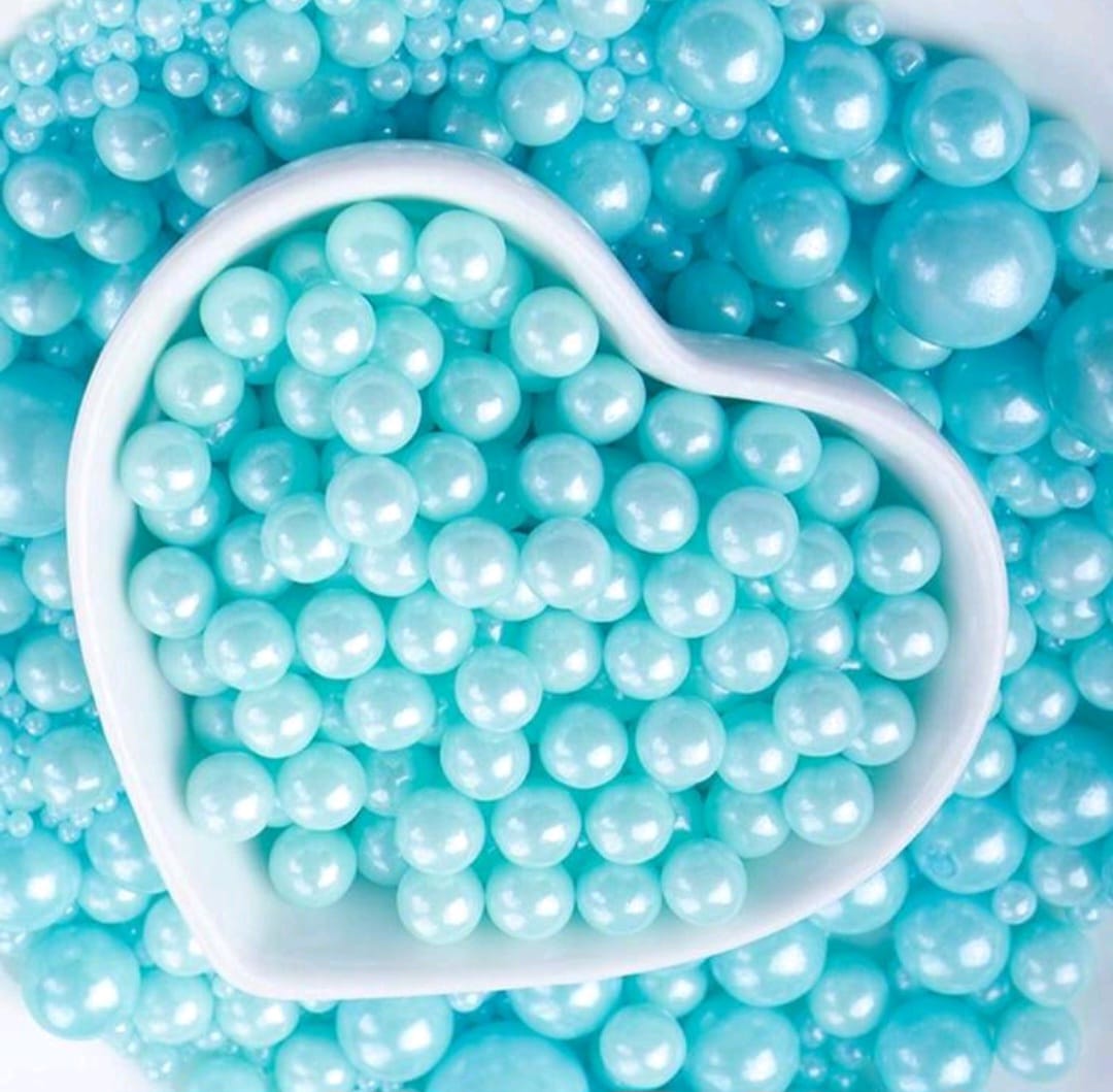 Perle comestibile, Albastru 3 mm, 40 Gr