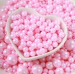 Perle comestibile, Roz 3 mm,  40 Gr