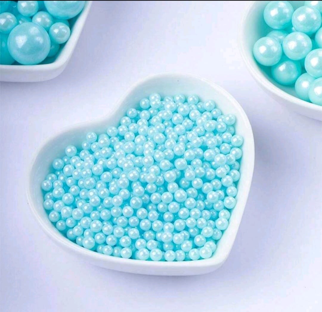 Perle comestibile, Albastru 2 mm, 40 gr
