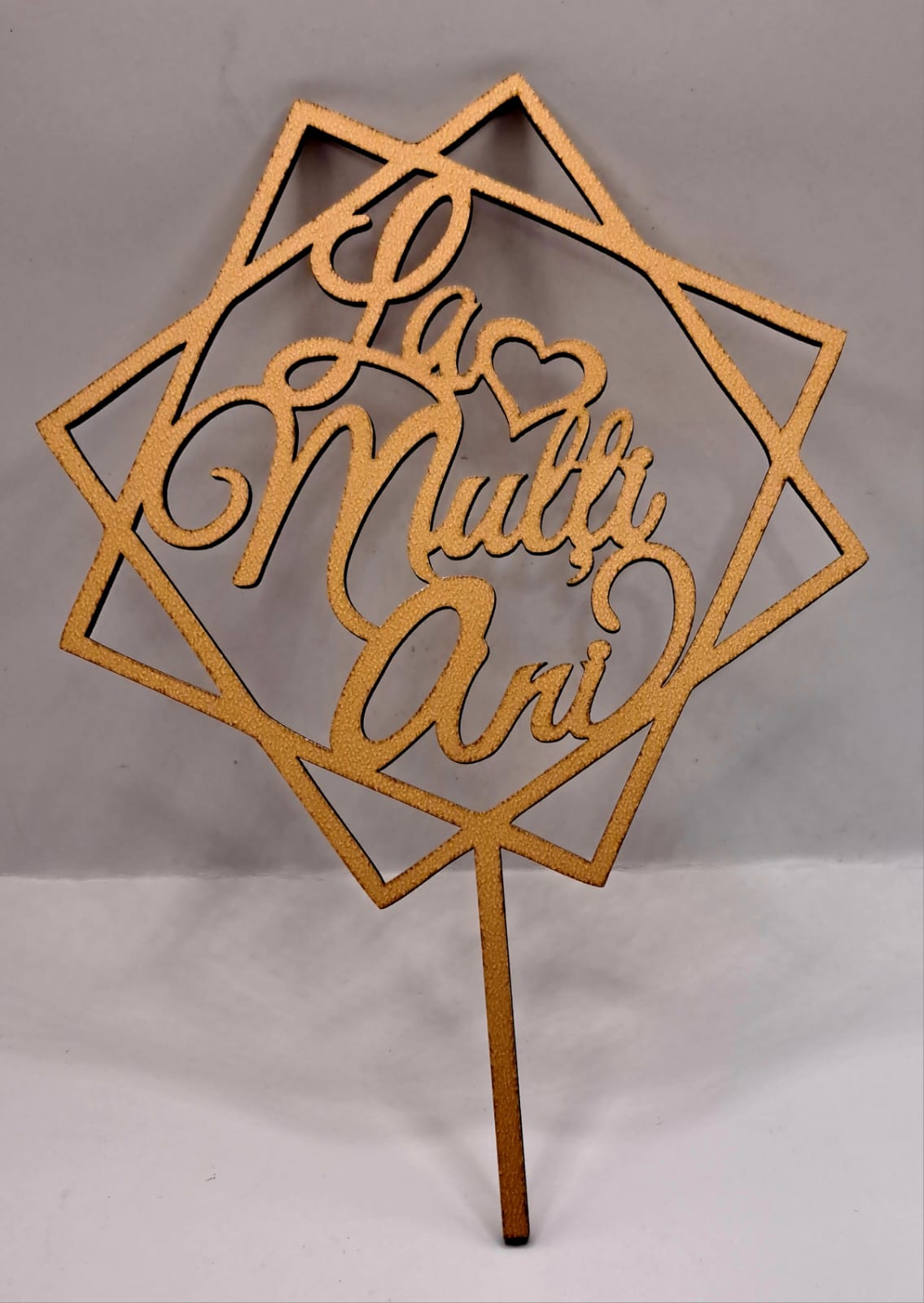 Toper acril, La multi ani , hexagon