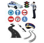 Vafe comestibile, semne de circulatie , politist