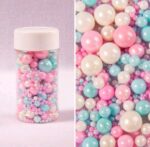 Perle comestibile, Alb-Roz-Albastru, 80 gr