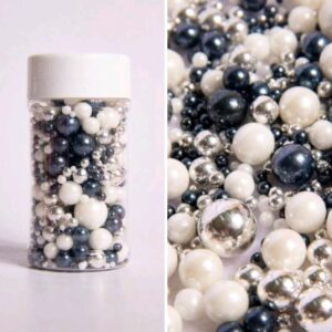 Perle comestibile, Alb -Negru, 90 gr