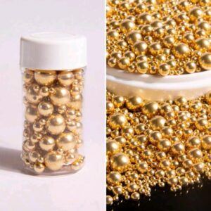 Perle comestibile, Auriu mix, 90 gr