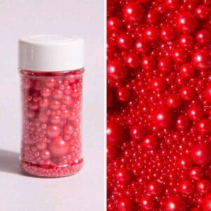 Perle comestibile, rosu mix, 90 gr