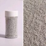 Perle comestibile, argintiu, 2 mm, 90 gr