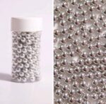 Perle comestibile, argintiu, 3 mm, 90 gr