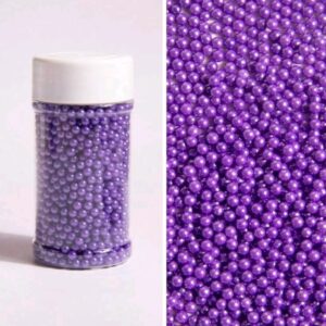Perle comestibile, mov, 2 mm, 90 gr