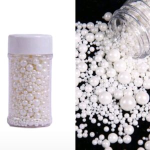 Perle comestibile, alb perlat , 90 gr