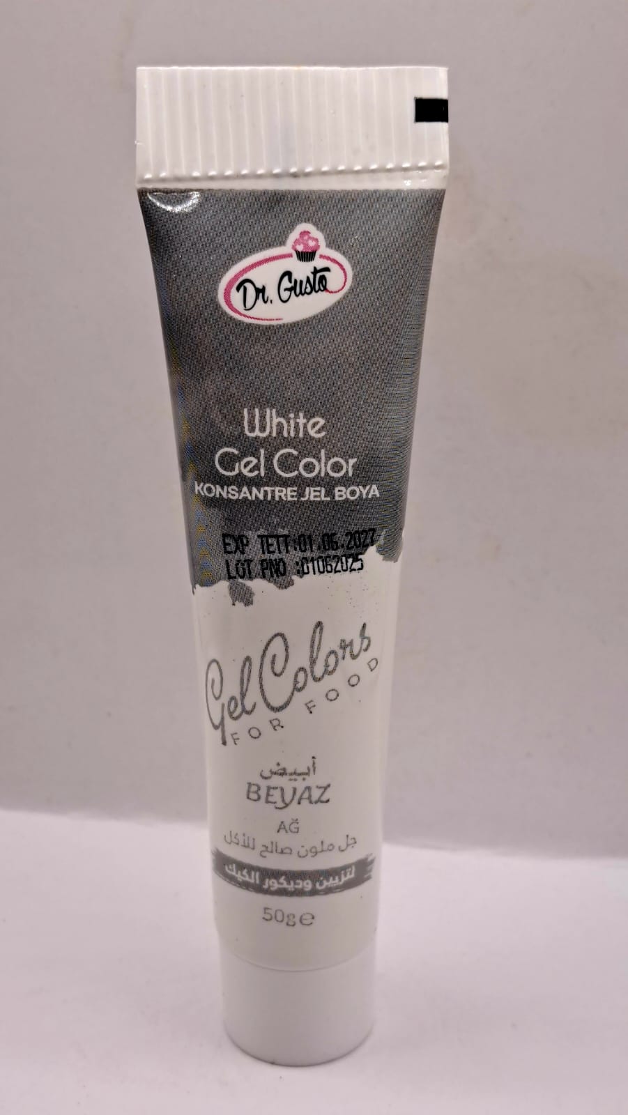 Colorant gel alimentar, 50 gr, Alb
