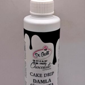 Cake drip, ciocolata temperata, 120 gr, Negru