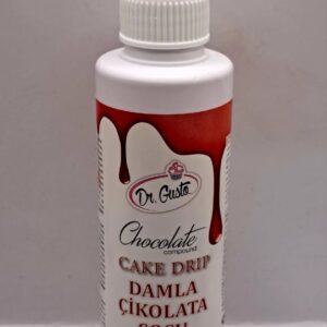 Cake drip, ciocolata temperata, 120 gr, Rosu